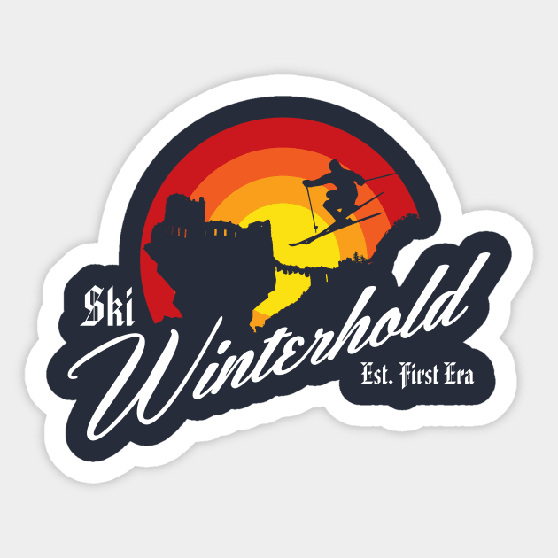 Ski Winterhold Sticker by MindsparkCreative